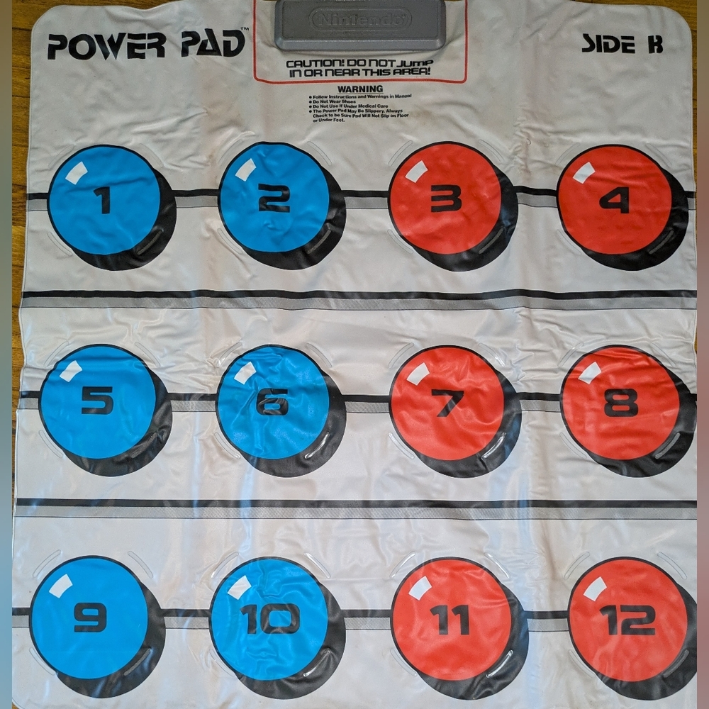 Vintage Nintendo Power Pad NES-028 Floor Mat Controller Authentic Untested